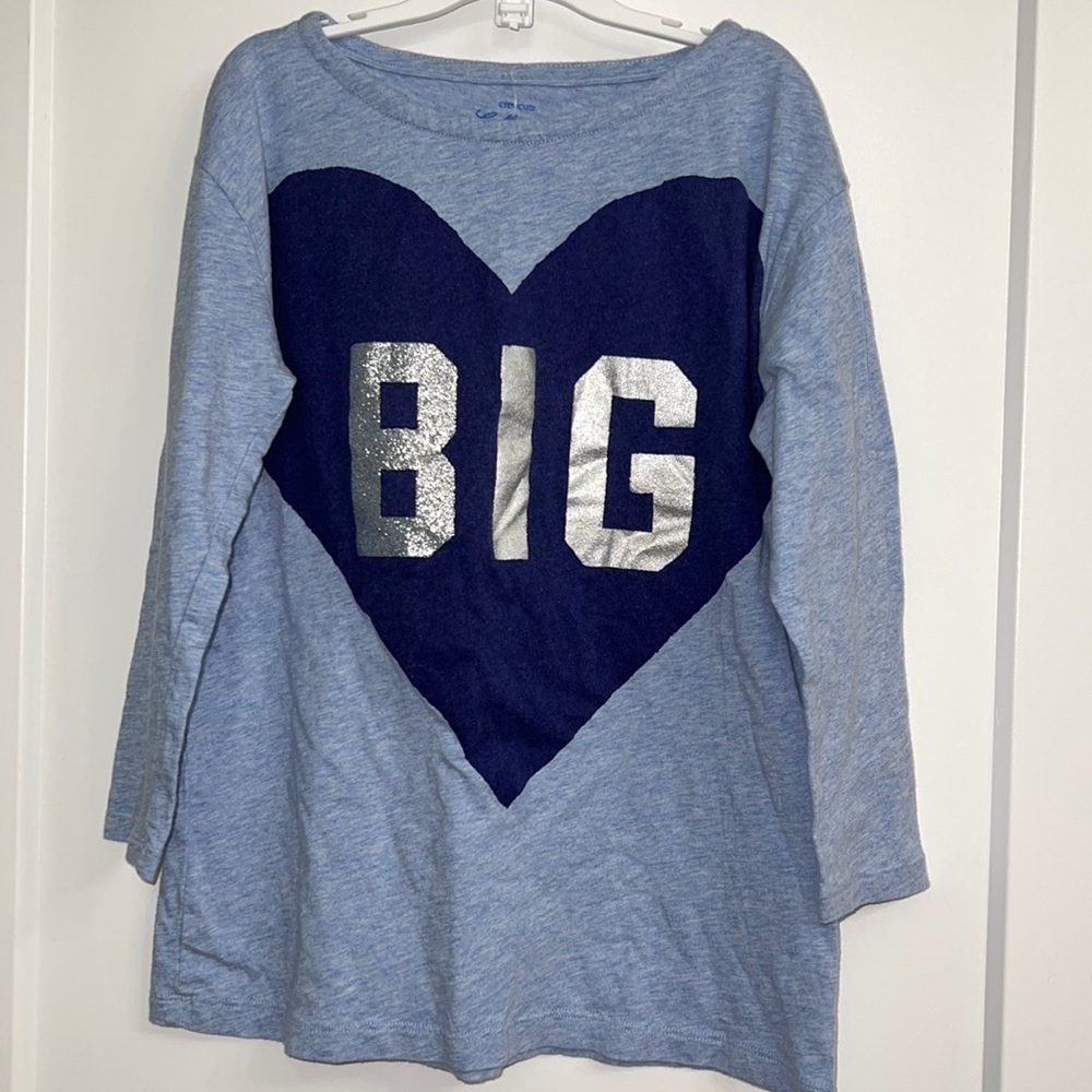J CREW Crewcuts blue and sparkly t shirt size kids 12